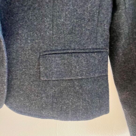1980s Pendleton Blazer Jacket Womens 6 Petite Small Grey Preppy Classiccore - Picture 6 of 9